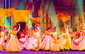 festival concept dancers performing vibrant stage show